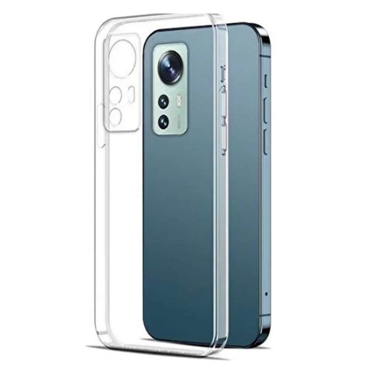 Nettech Xiaomi Mi 12 Lite Uyumlu Lüx Seri Kamera Korumalı Arka Koruma Kılıf (Şeffaf) NT-103956