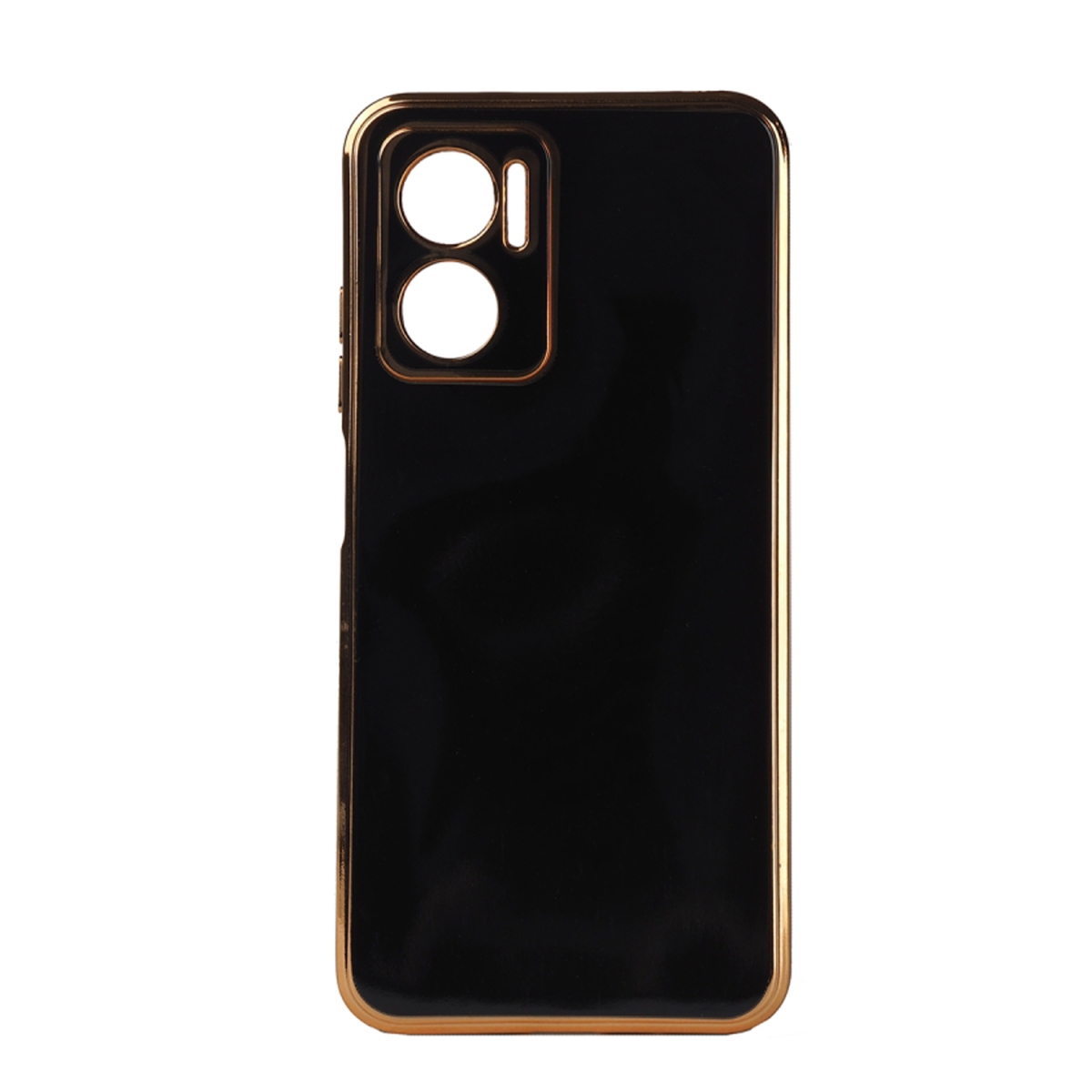 Nettech Xiaomi Note 11E Uyumlu Golden Luxury Arka Koruma Kılıf (Siyah) NT-105737