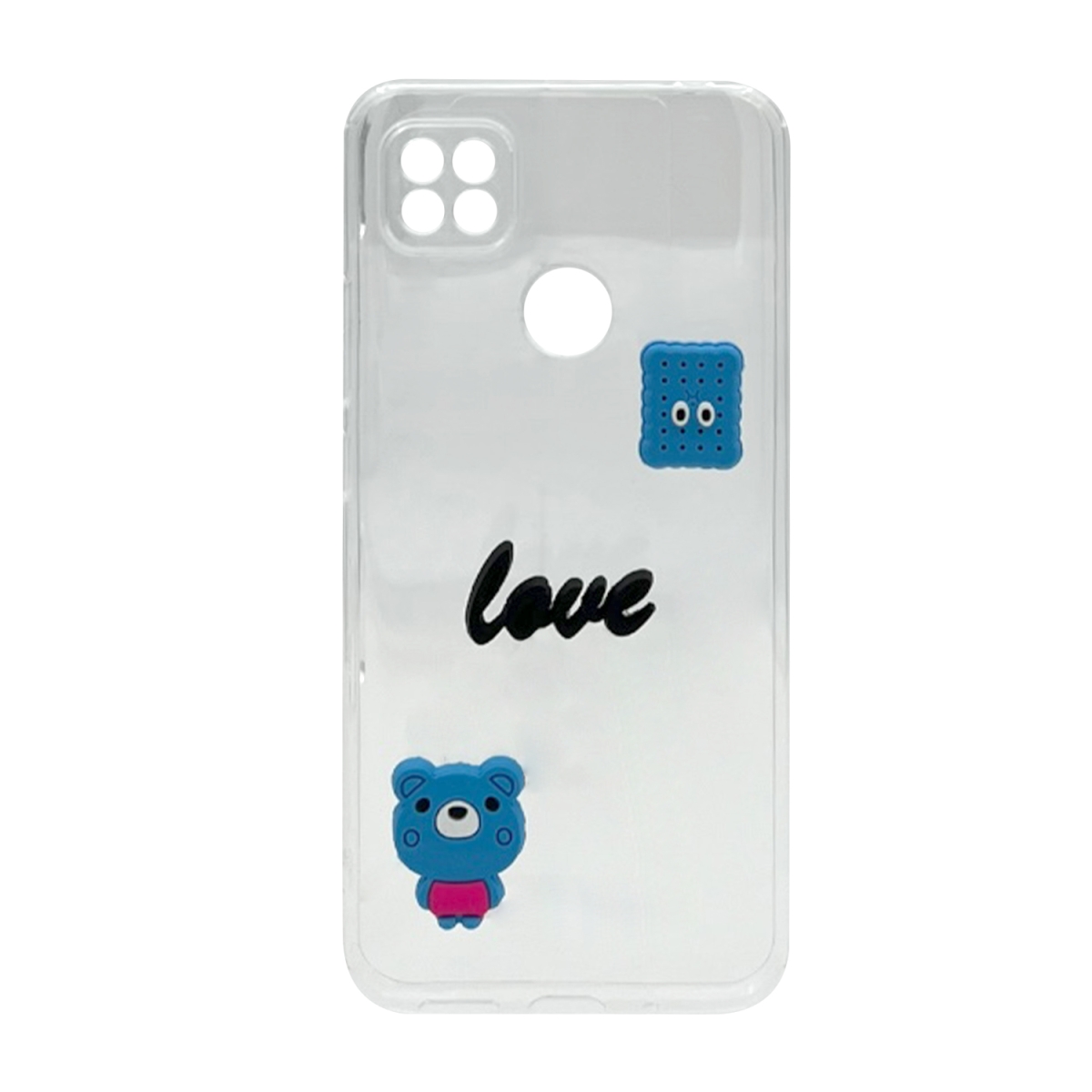 Nettech Xiaomi Redmi 9C Uyumlu Maskot Seri Arka Koruma Kılıf (Şeffaf) NT-106195