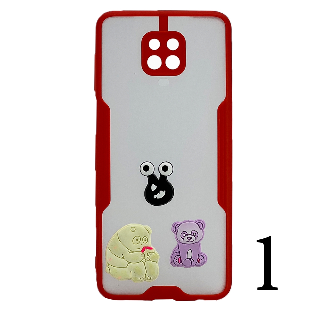 Nettech Xiaomi Redmi Note 9s Uyumlu Maskot Seri Arka Koruma Kılıf (Karışık Renk) NT-106256