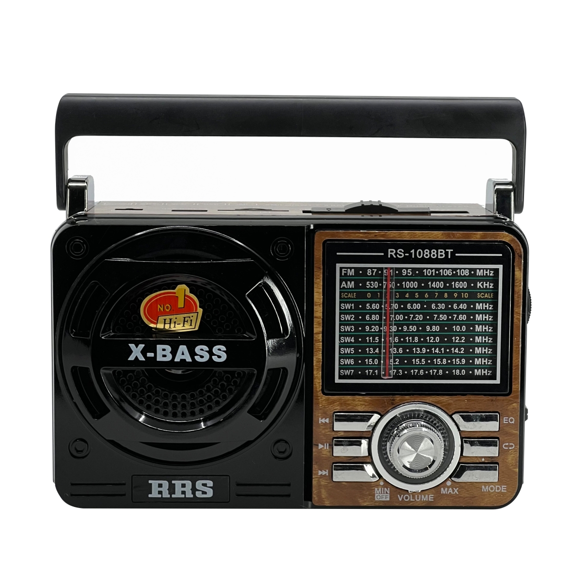 RRS RS-1088BT Nostalji Radyo Kablosuz Hoparlör - Speaker (Siyah) NT-103190