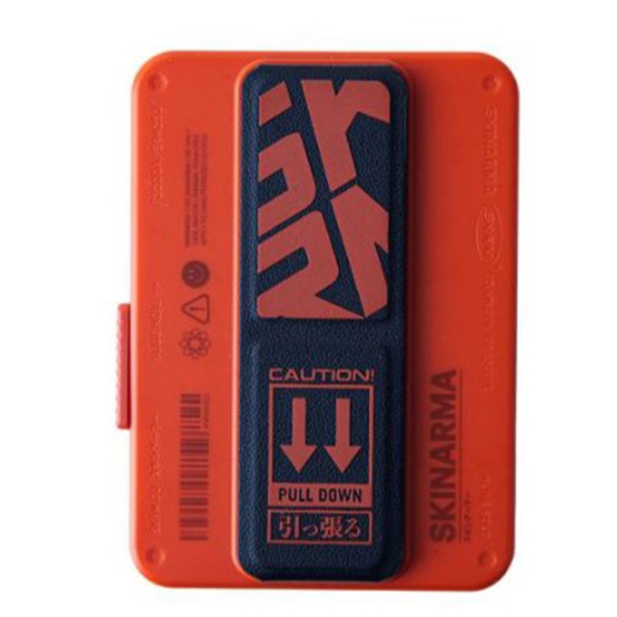 Skinarma Spunk Serisi Standlı PU Deri Telefon Mıknatıslı Deri Kartlık Cüzdan (Turuncu) NT-103828