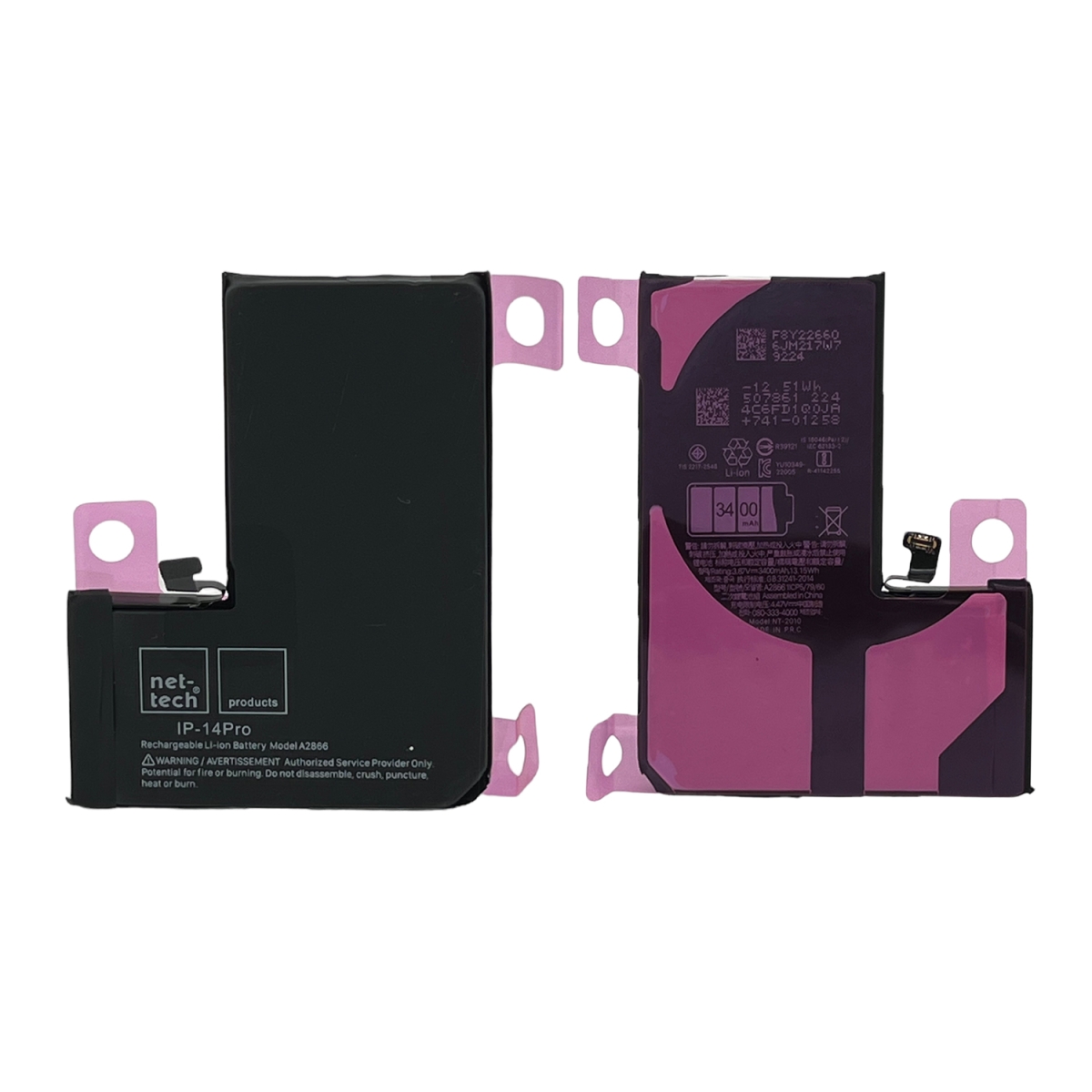 Teknonet Apple iPhone 14 Pro Uyumlu Nettech 4300 mAh Batarya NT-104085