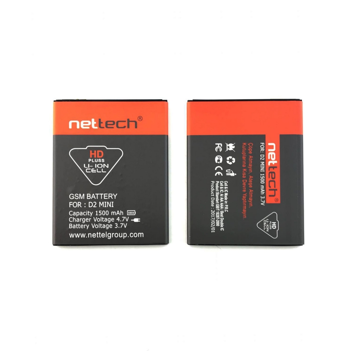 Teknonet General Mobile Discovery 2 Mini Uyumlu Nettech 1500 MAh Batarya NT-10512