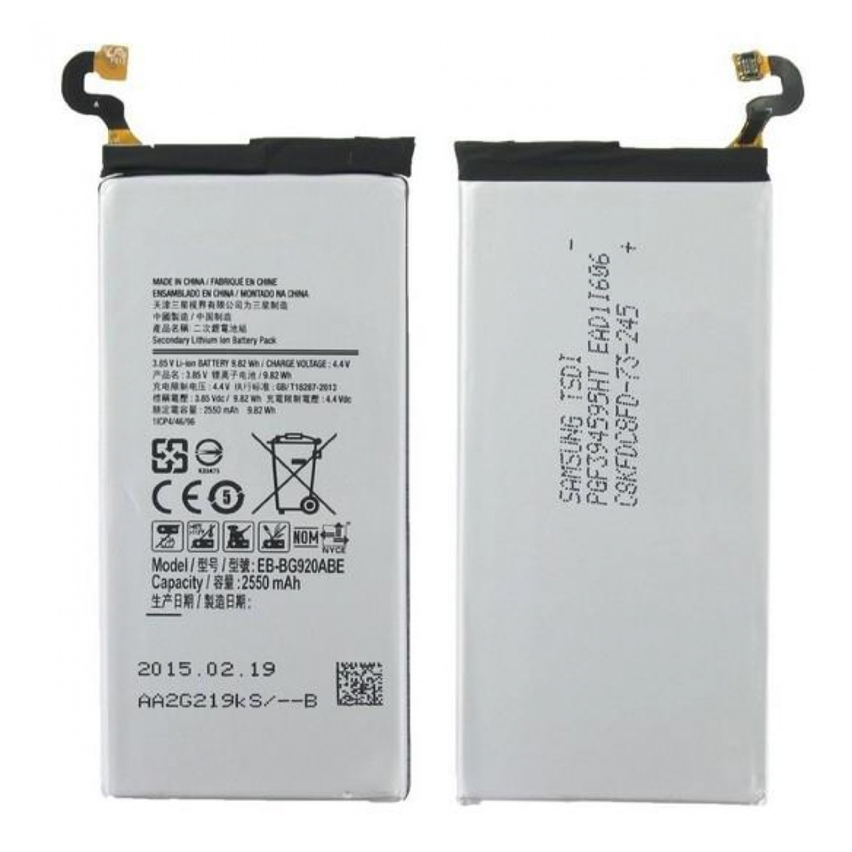 Teknonet Samsung Galaxy G920 S6 Uyumlu Samsung EB-BG920ABE 3500 MAh Batarya NT-10541