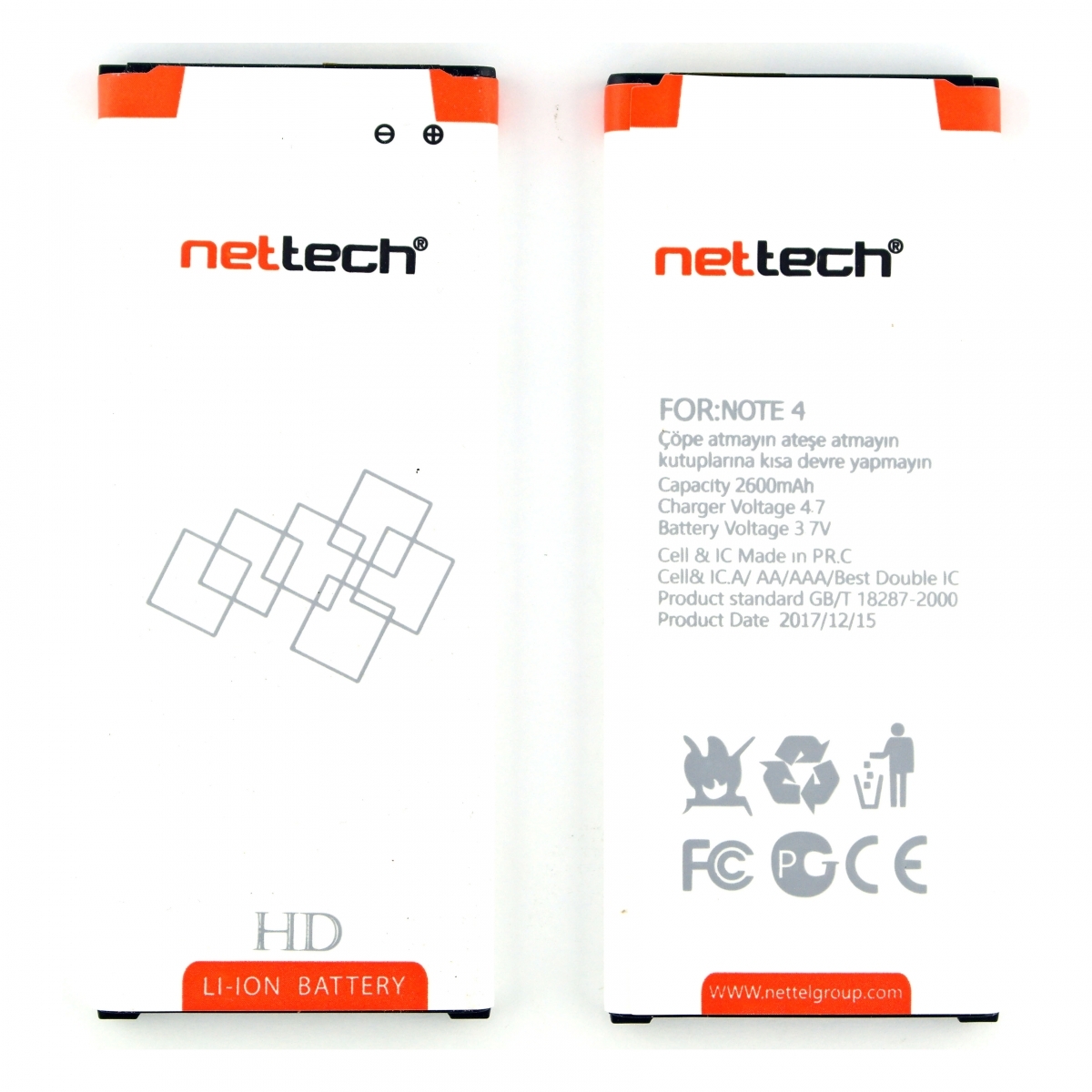 Teknonet Samsung Galaxy N910 Note 4 Uyumlu Nettech 3000 MAh Batarya NT-10498